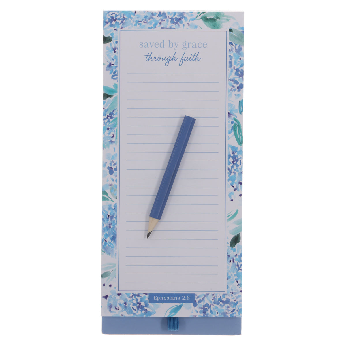 Saved by Grace Through Faith Magnetic Notepad with Pencil