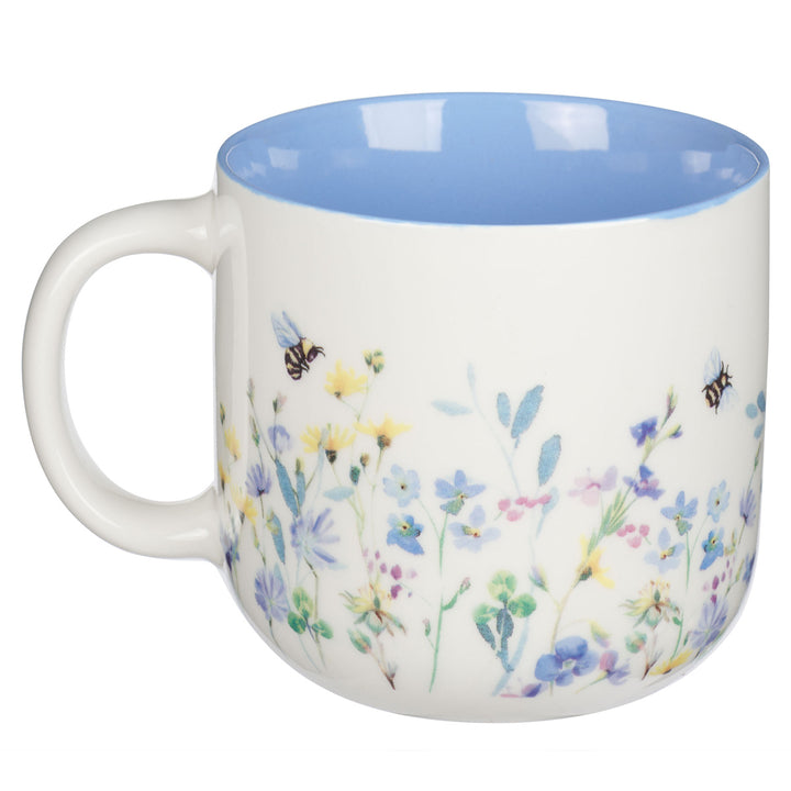 His Mercies Are New Every Morning Ceramic Mug with Blue Interior