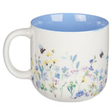 His Mercies Are New Every Morning Ceramic Mug with Blue Interior