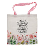 Start Each Day with a Grateful Heart Canvas Tote Bag