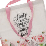 Start Each Day with a Grateful Heart Canvas Tote Bag