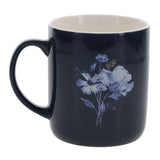 Grace Floral Navy Blue Ceramic Mug