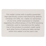 Be Strong and Steadfast Genuine Leather Wallet