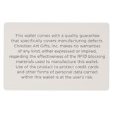 Be Strong and Steadfast Genuine Leather Wallet