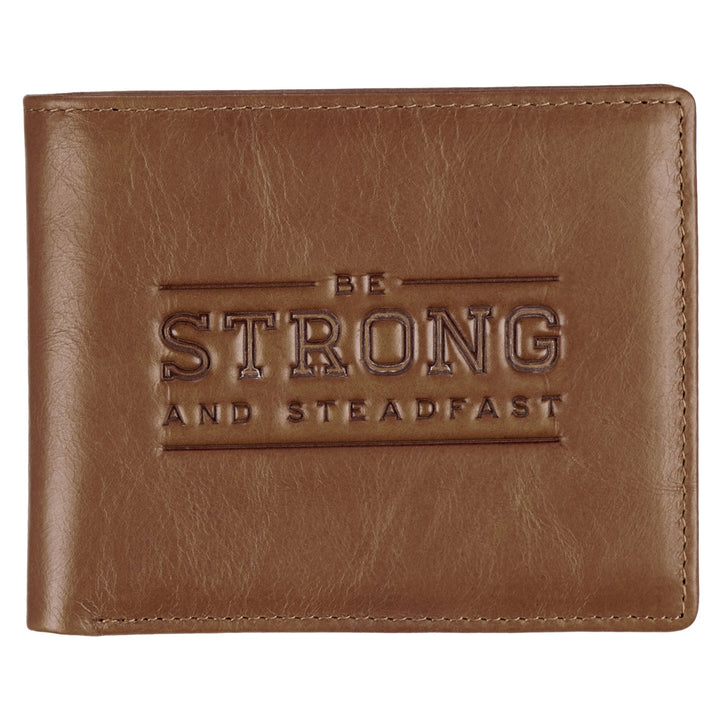 Be Strong and Steadfast Genuine Leather Wallet