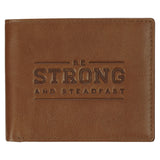 Be Strong and Steadfast Genuine Leather Wallet