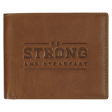 Be Strong and Steadfast Genuine Leather Wallet