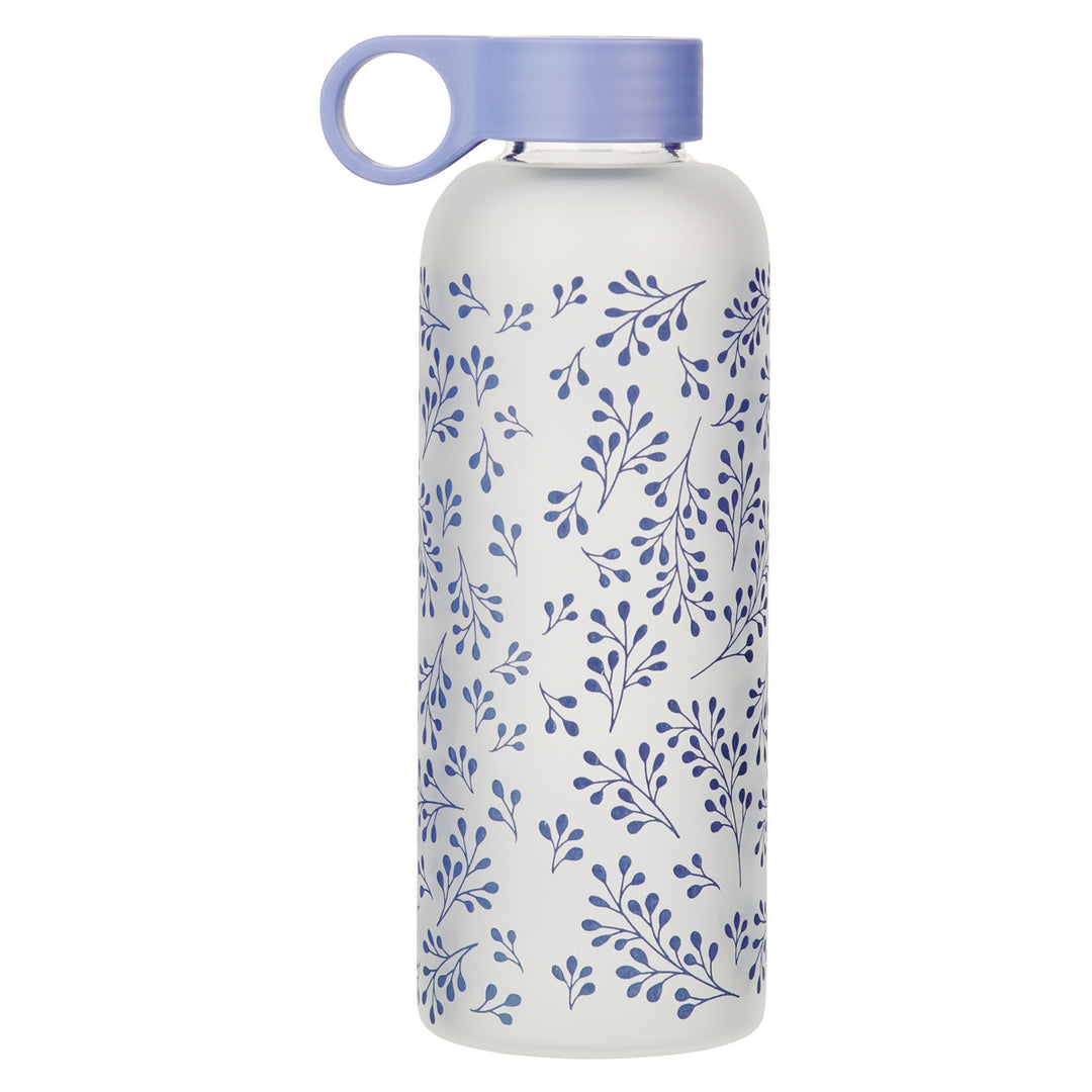 Saved by Grace Through Faith Frosted Glass Water Bottle