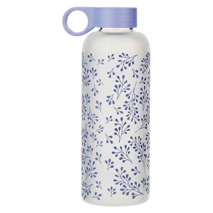 Saved by Grace Through Faith Frosted Glass Water Bottle