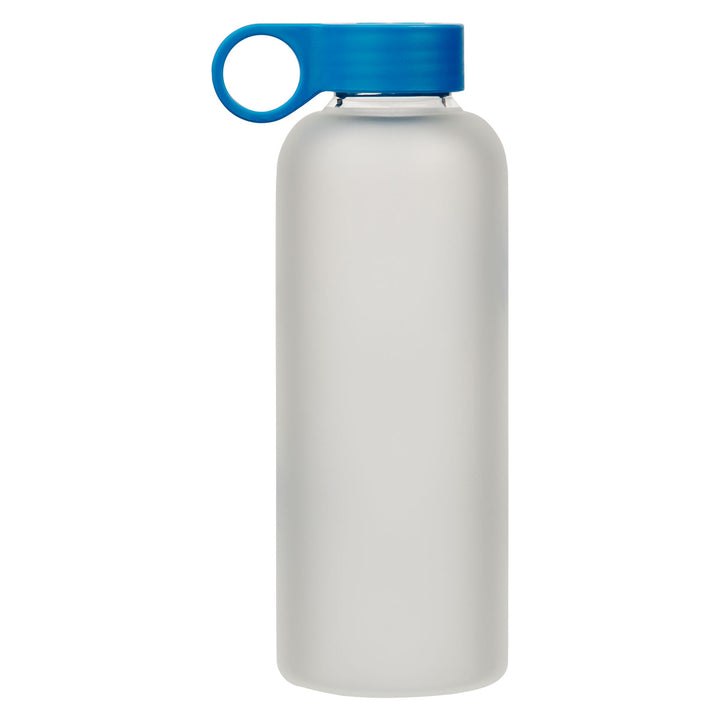 She Is Clothed with Strength and Dignity Frosted Glass Water Bottle