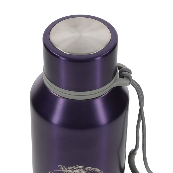 Under His Wings You Will Find Refuge Purple Stainless Steel Water Bottle