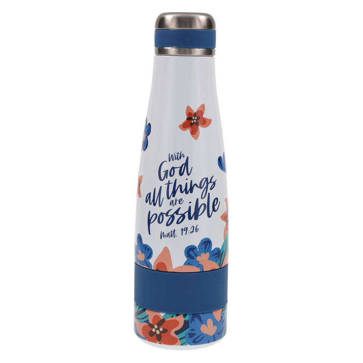 With God All Things Are Possible Stainless Steel Water Bottle