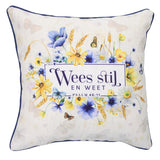 Wees Stil en Weet Afrikaans Two-Piece Square Pillow Case Set