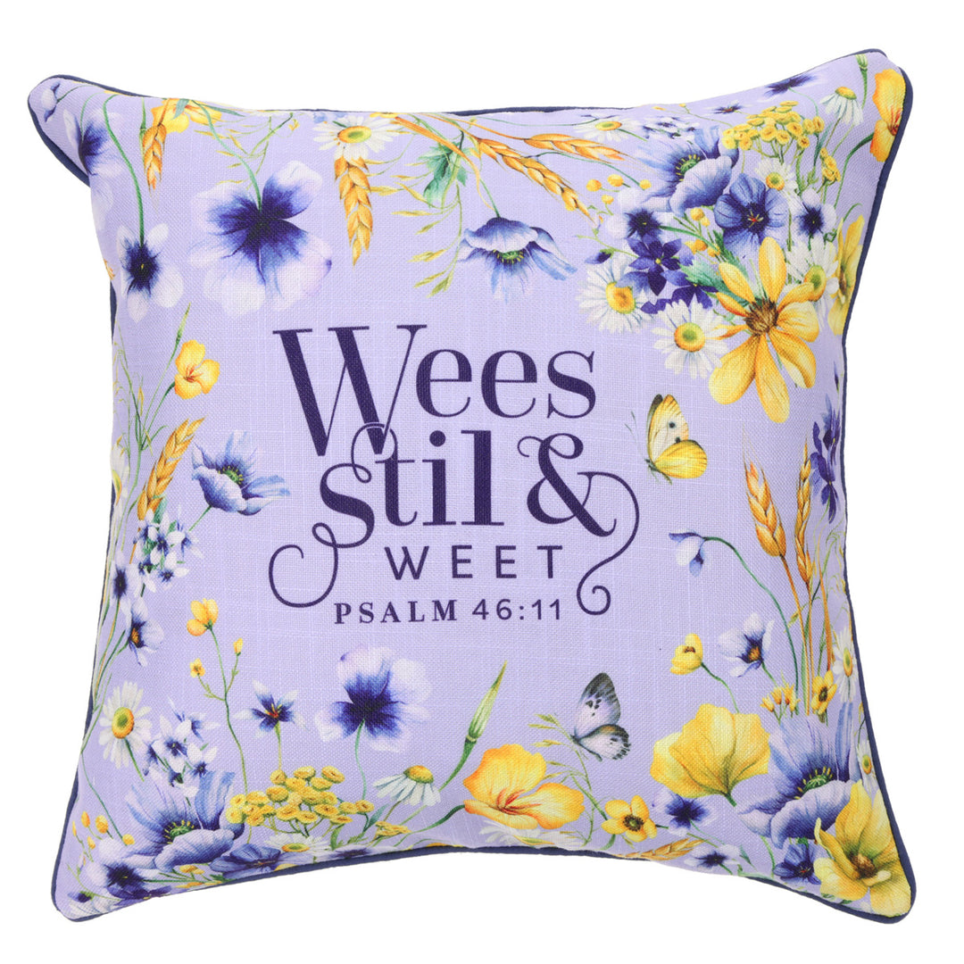 Wees Stil en Weet Afrikaans Two-Piece Square Pillow Case Set