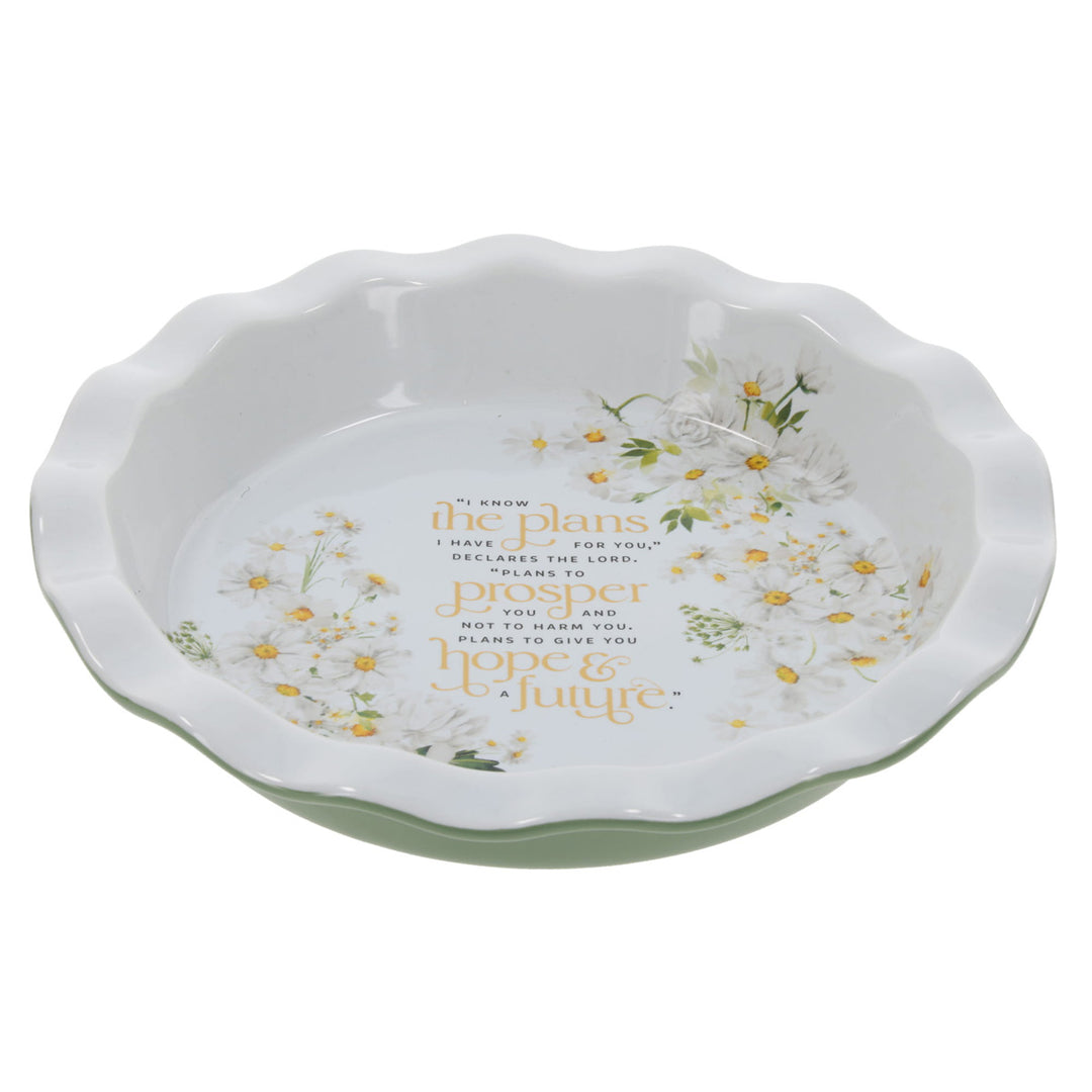 I Know the Plans I Have for You Declares the Lord Ceramic Pie Plate