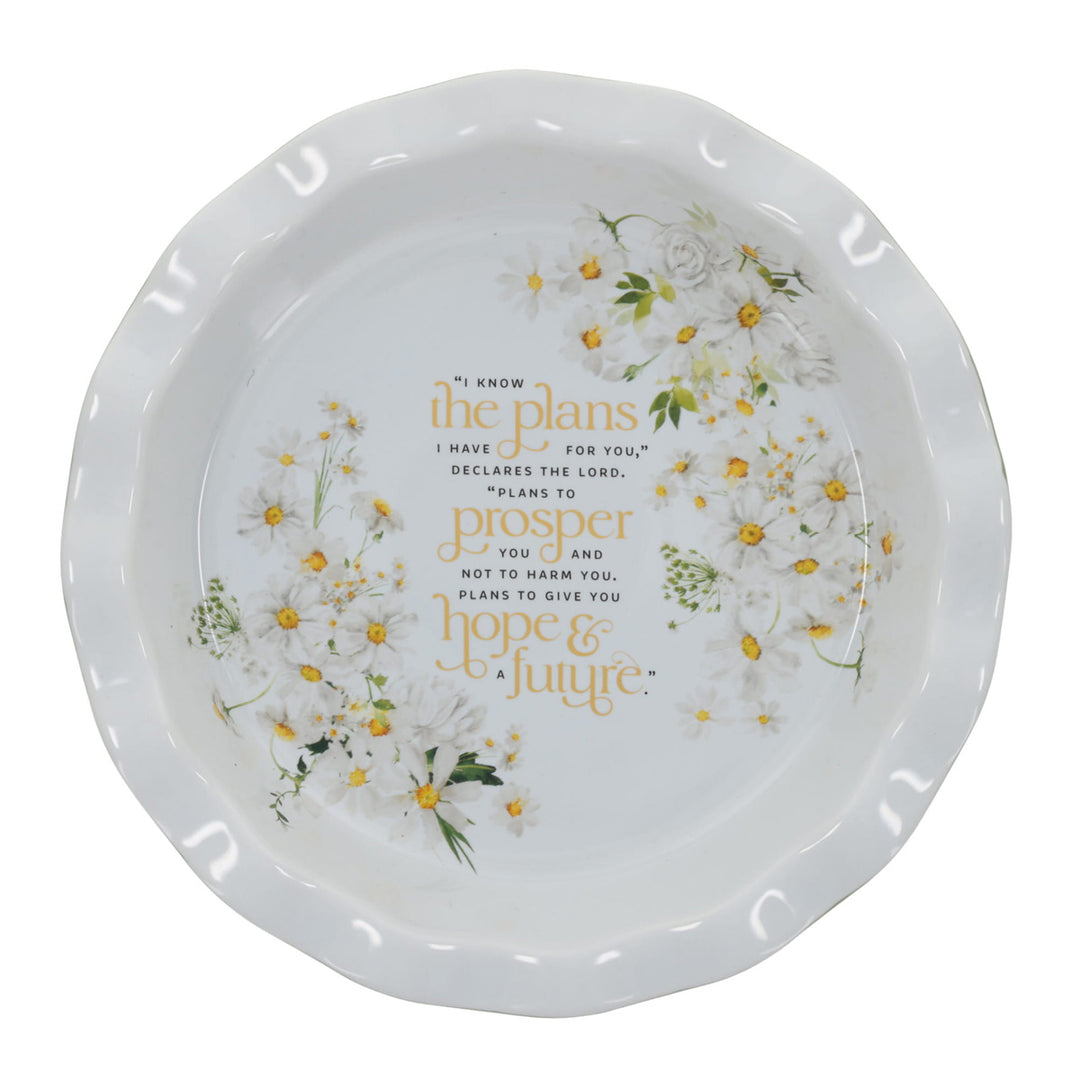 I Know the Plans I Have for You Declares the Lord Ceramic Pie Plate