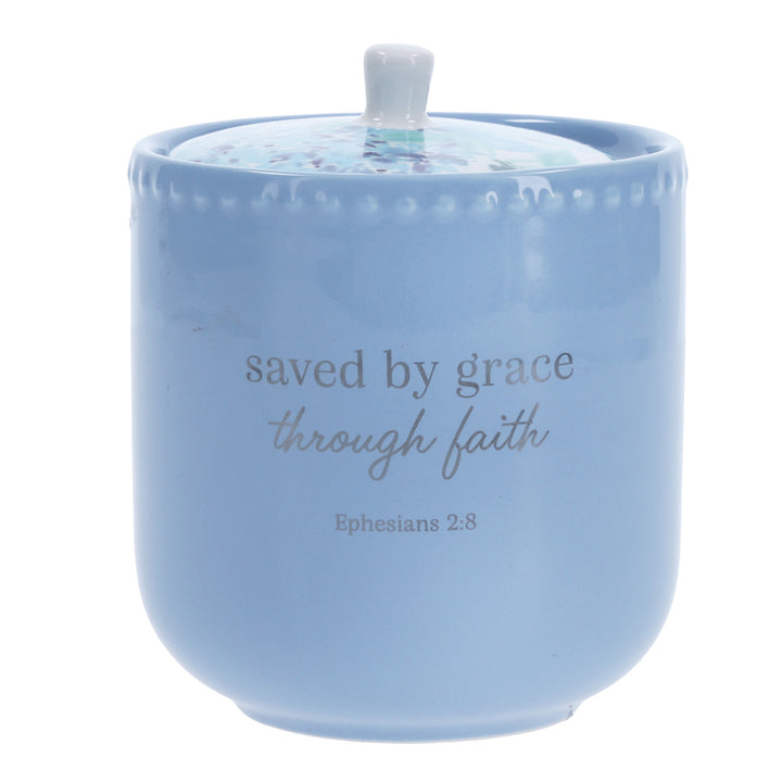 Saved by Grace Through Faith Ceramic Sugar Pot