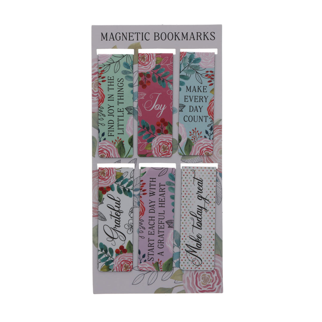 Find Joy in the Little Things Six-Piece Magnetic Bookmark Set