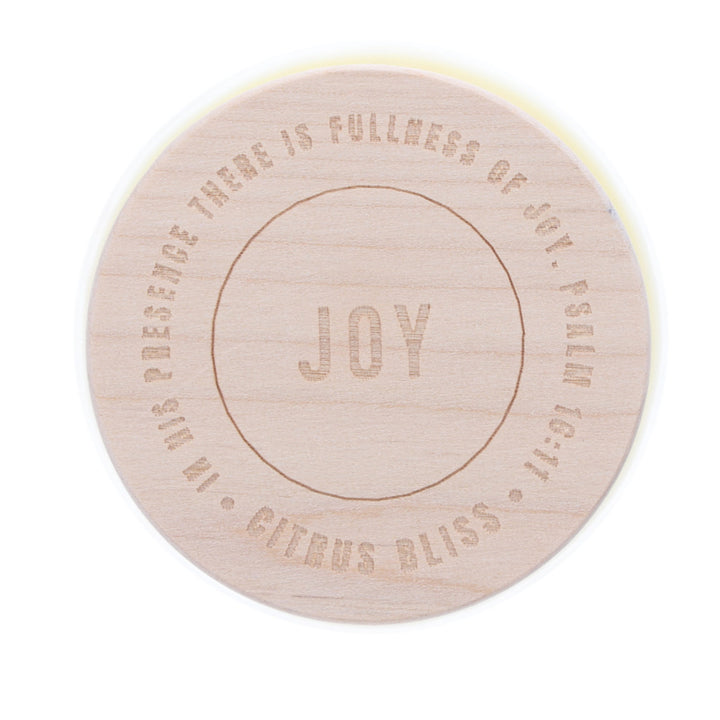 The Lord's Presence - Joy - Citrus Bliss Scented Candle with Wooden Lid