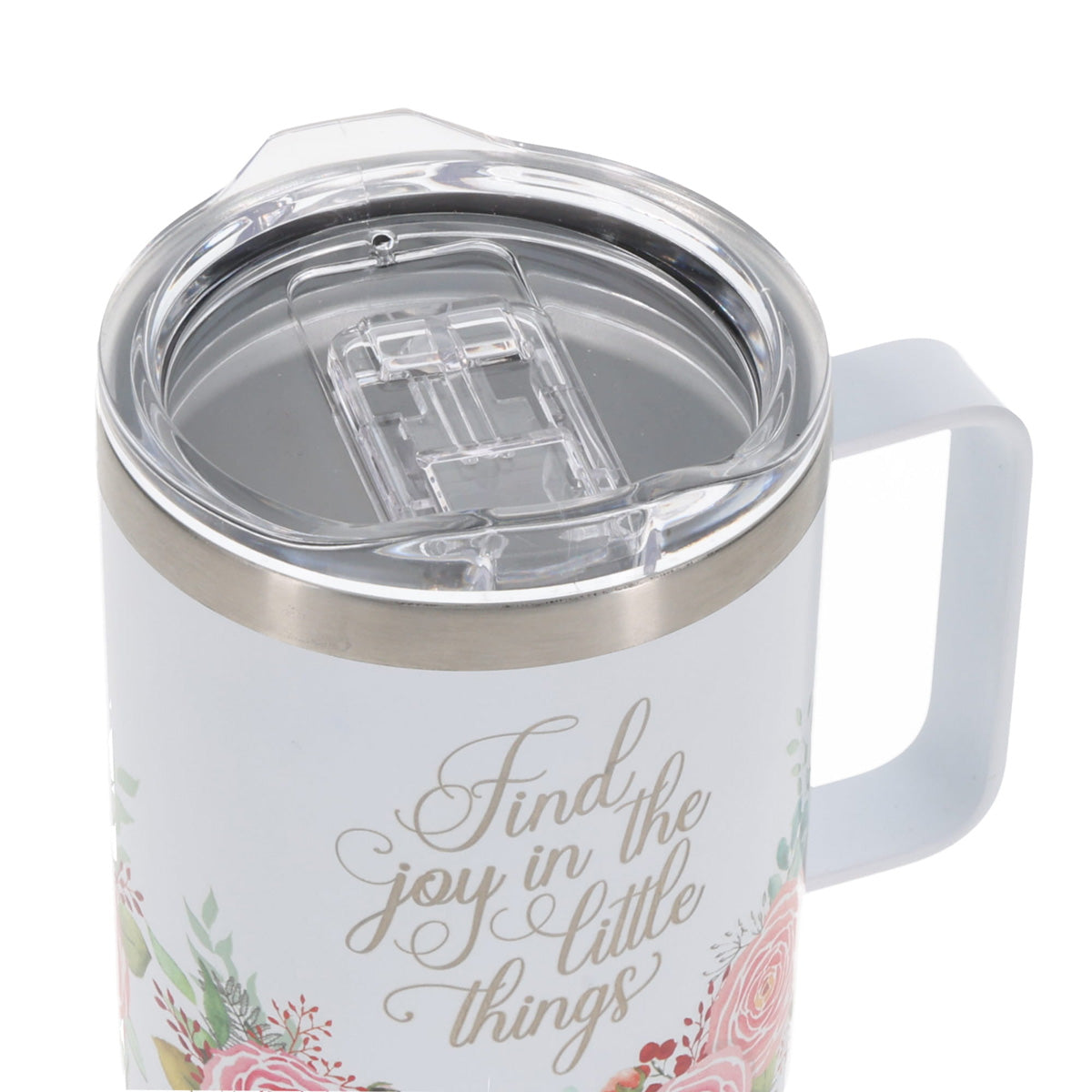 Find Joy in the Little Things Stainless Steel Camp Style Mug