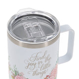 Find Joy in the Little Things Stainless Steel Camp Style Mug