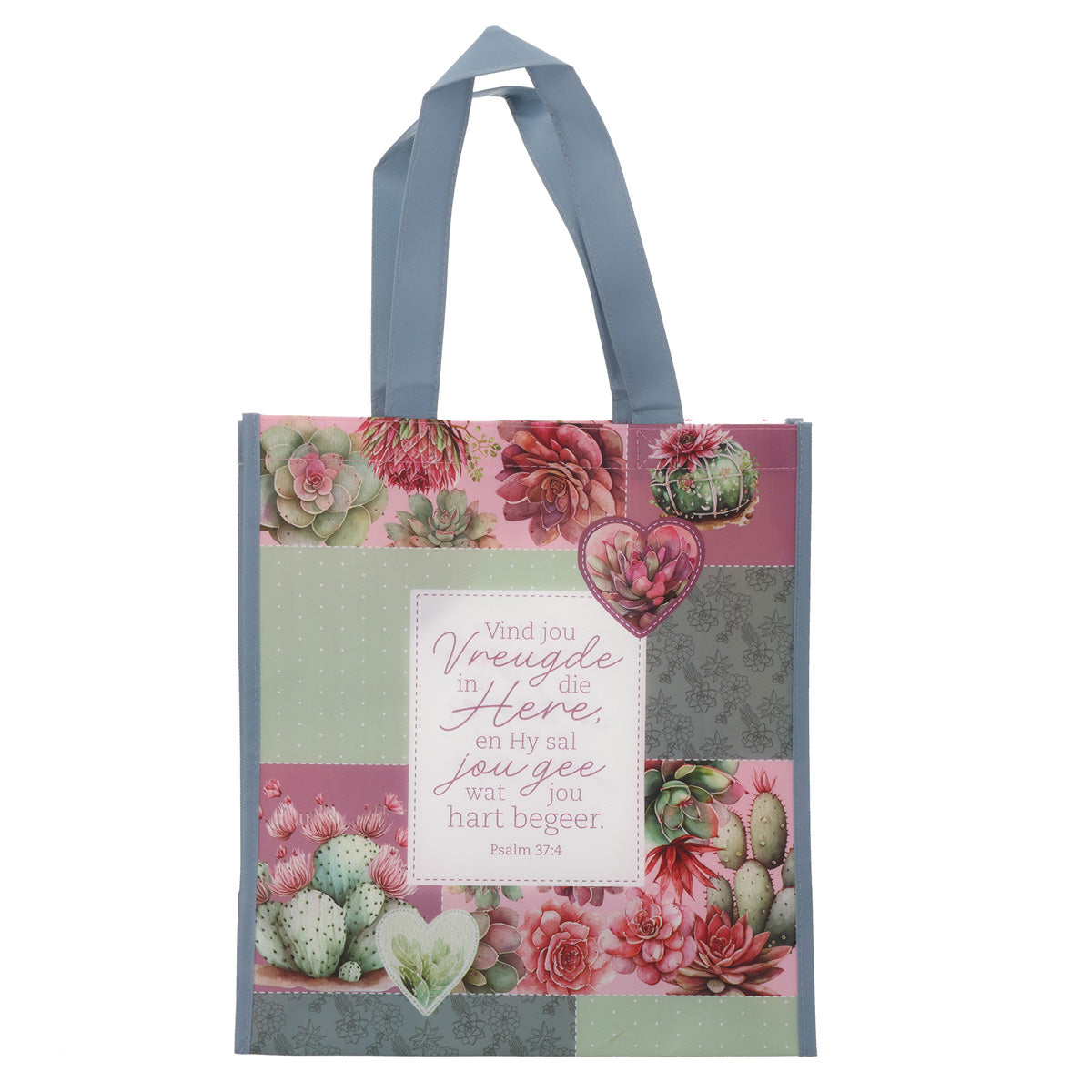 Vind Vreugde in die Here en Hy Sal Jou Gee Wat Jou Hart Begeer Afrikaans Non-Woven Tote Bag