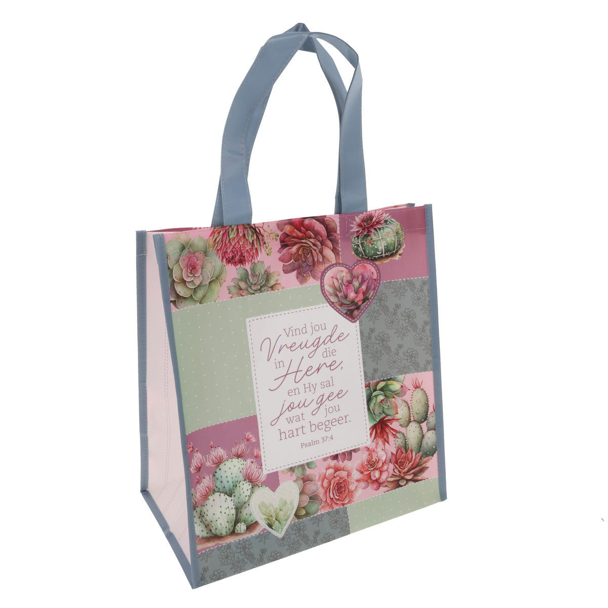 Vind Vreugde in die Here en Hy Sal Jou Gee Wat Jou Hart Begeer Afrikaans Non-Woven Tote Bag