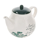 Love, Always Trusts, Always Hopes, Always Perseveres Ceramic Tea Pot