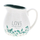 Love Always Trusts Ceramic Milk Jug