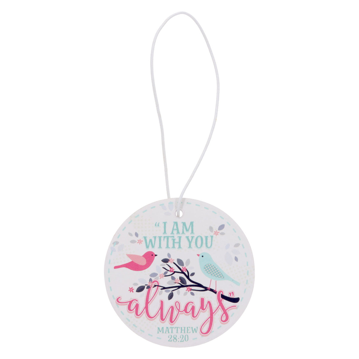 I Am with You Always Lemon Car Air Freshener