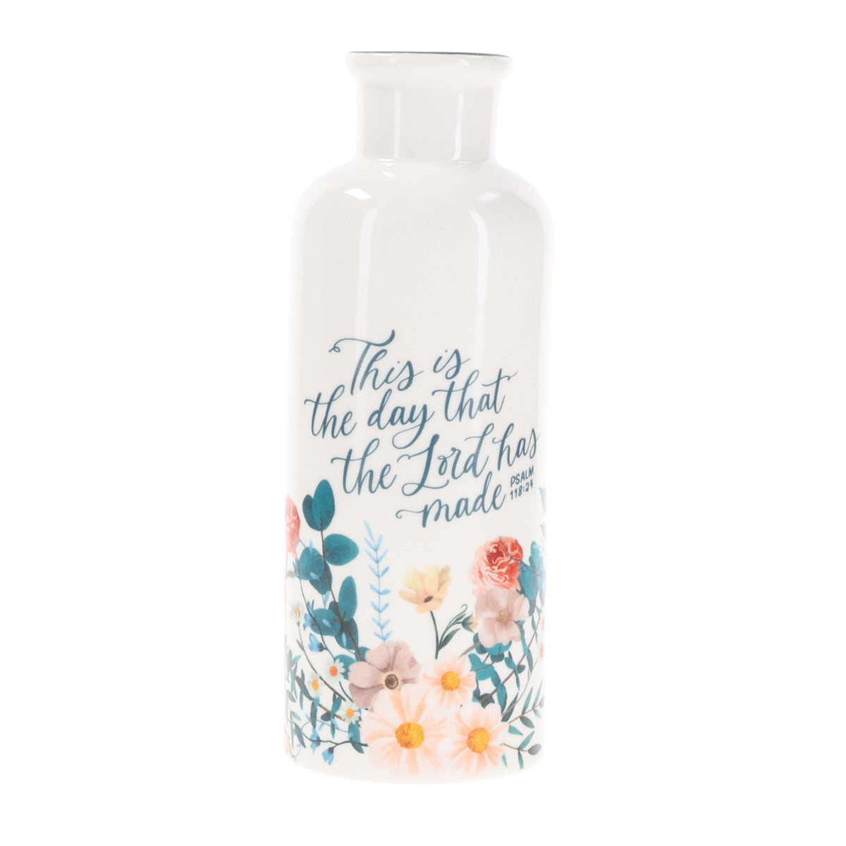 This Is the Day That the Lord Has Made Ceramic Flower Vase