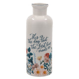 This Is the Day That the Lord Has Made Ceramic Flower Vase