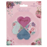 Vreugde en Genade Afrikaans Four-Piece Faux Leather Heart Corner Bookmark Set