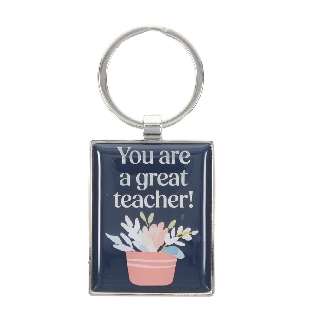 You Are a Great Teacher Epoxy Metal Key Ring