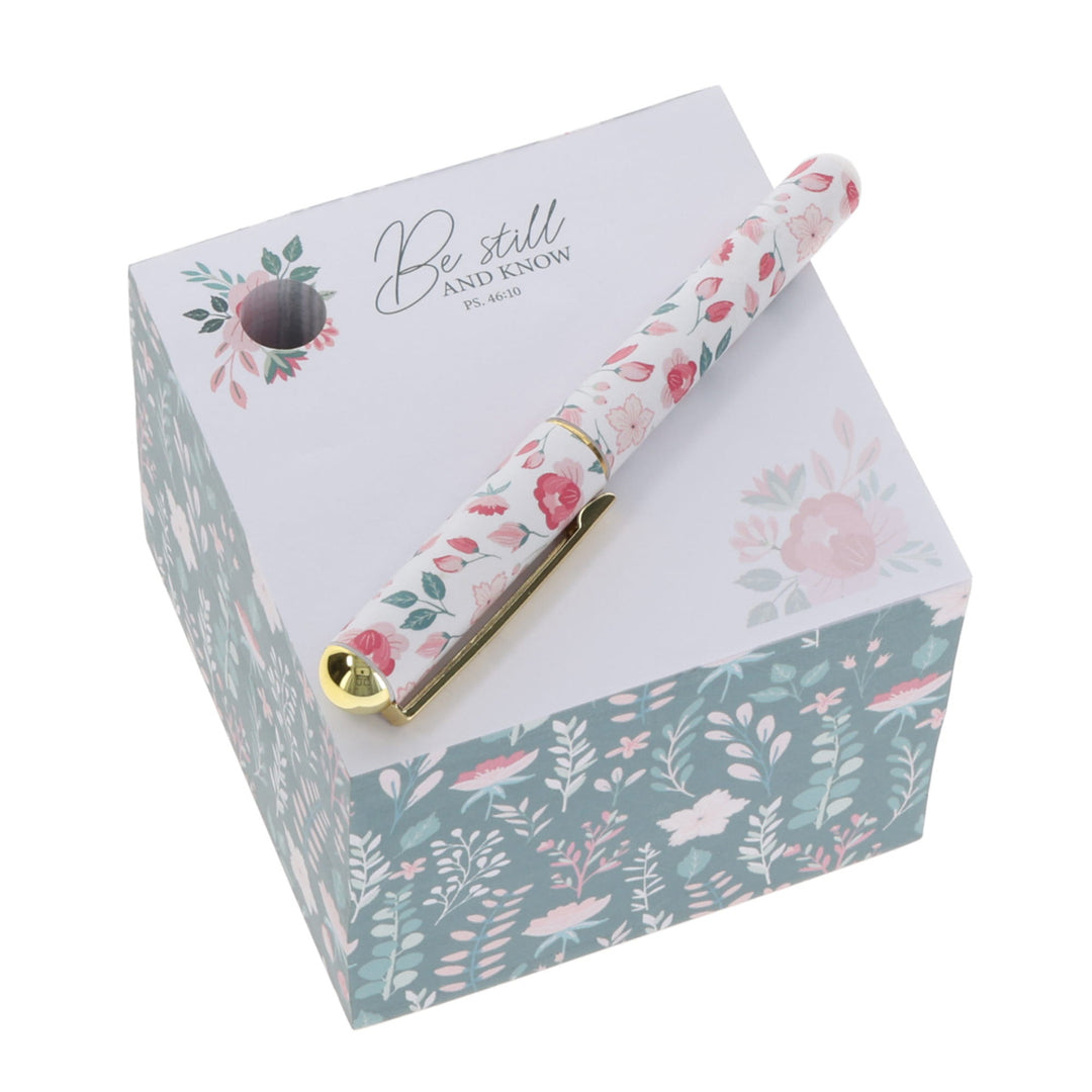 Be Still and Know Memo Note Block with Pen