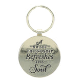 A Sweet Friendship Refreshes the Soul Epoxy Metal Key Ring