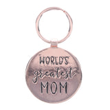 World's Greatest Mom Epoxy Metal Key Ring