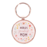 World's Greatest Mom Epoxy Metal Key Ring
