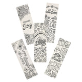 Choose Joy Five-Piece Coloring Bookmark Set