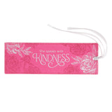 She Speaks with Kindness Faux Leather Bookmark