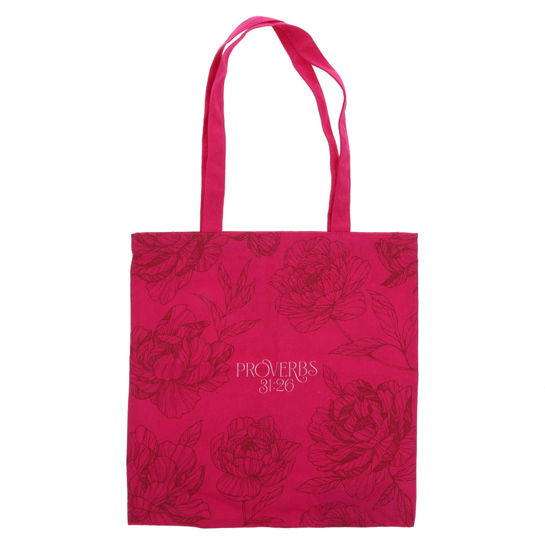 She Speaks with Kindness Canvas Tote Bag