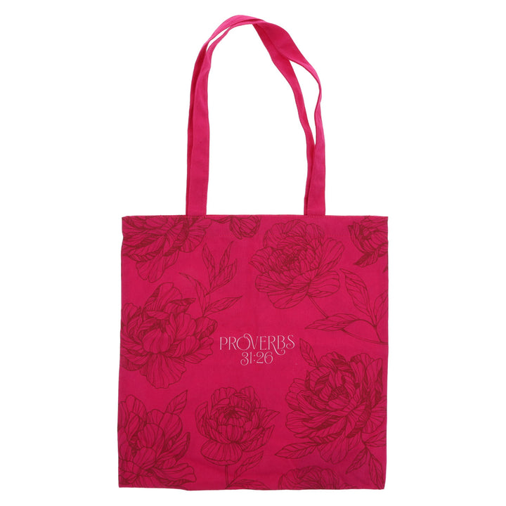 She Speaks with Kindness Canvas Tote Bag