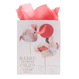 Blessed Are Those Who Trust in the Lord Medium Gift Bag with Gift Tag