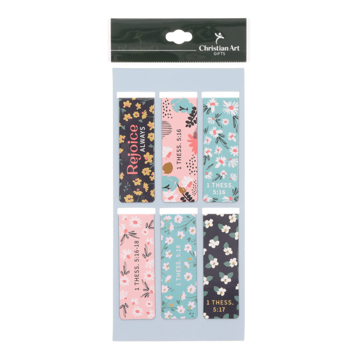 Be Joyful Always Six-Piece Magnetic Bookmark Set