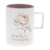 You Are Fearfully and Wonderfully Made Ceramic Mug with Pink Interior