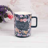 She Is Clothed with Strength and Dignity Ceramic Mug