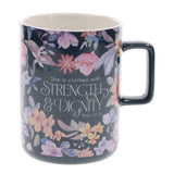 She Is Clothed with Strength and Dignity Ceramic Mug