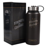 Strength and Courage Stainless Steel Water Bottle