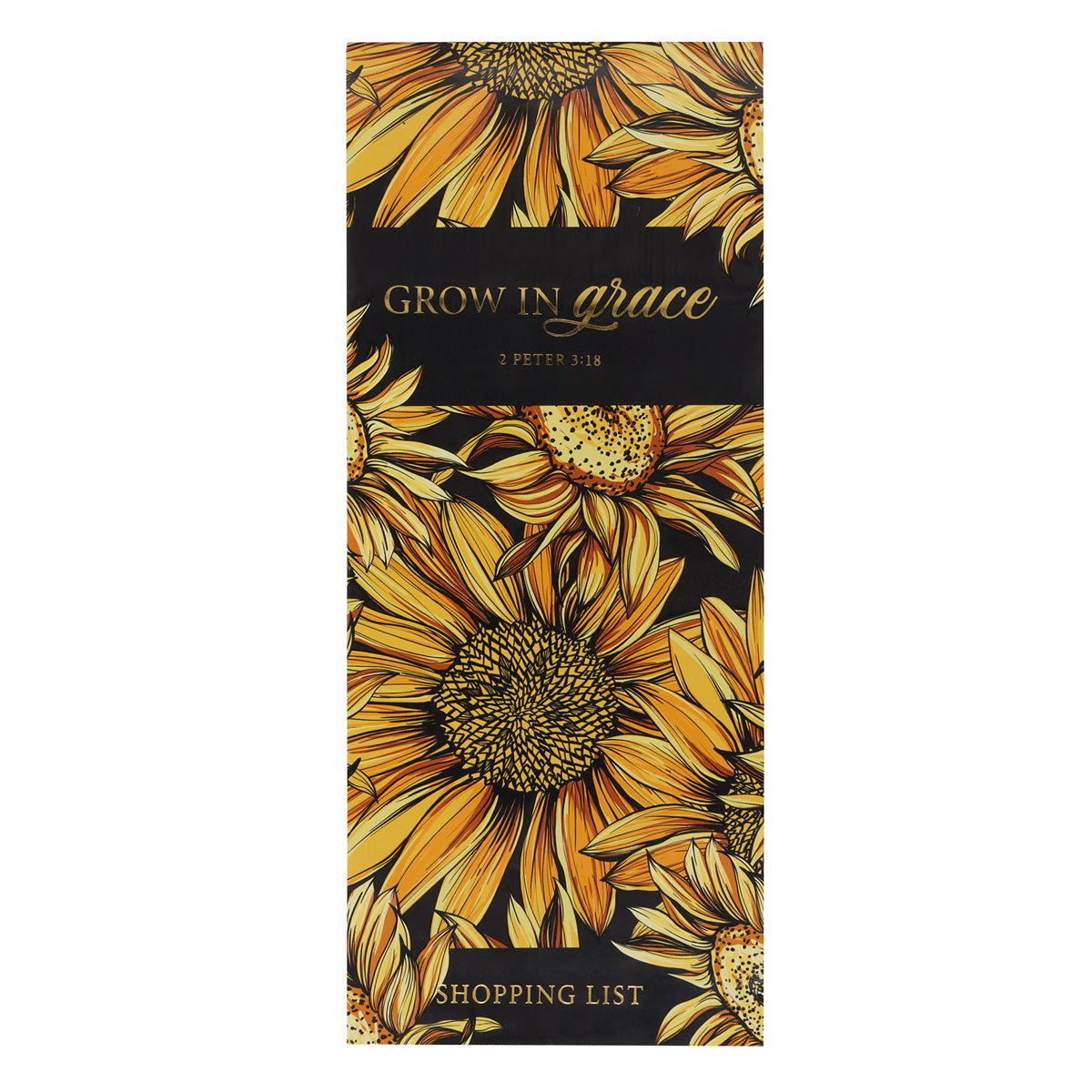 Grow in Grace Sunflowers Magnetic Notepad