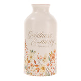 Goodness and Mercy Ceramic Flower Vase